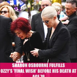 Sharon Osbourne Fulfills Ozzy's 'Final Wish' Before His Death at Age 76