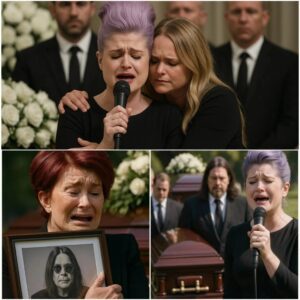 Kelly Osbourne Breaks Down Singing Farewell to Her Father — Miranda Lambert Finishes the Song as Sharon Collapses in Tears Holding Ozzy’s Portrait At Ozzy Osbourne’s tearful funeral