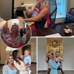 UPDATES: Karoline Leavitt Goes Viral for Bringing Her Newborn Son to the Office — Alone, Without a Nanny or Assistant! But What Truly Shook the Internet Was the Message Board Behind Her… Who Left Those Powerful Words? 👀👶🔥