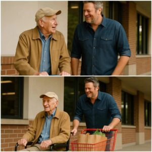 Blake Shelton Notices 90-Year-Old Pushing Carts to Afford Food, Then Does the Unthinkable! nh
