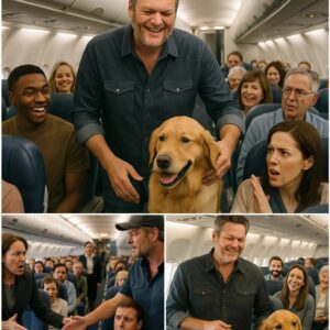 “MA’AM, STEP AWAY FROM THE DOG” — Blake Shelton SHUTS DOWN Passenger Trying to Get Puppy Kicked Off Flight nh