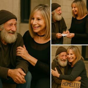 HEARTWARMING MOMENT: A Homeless Man Asked Barbra Streisand for Just $1 — What She Did Next Left Everyone in Shock. ws