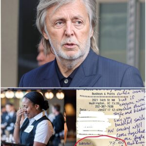 Waitress Sees Paul McCartney’s Check, Reads the Note, and Bursts into Tears: A Life-Changing Moment nh