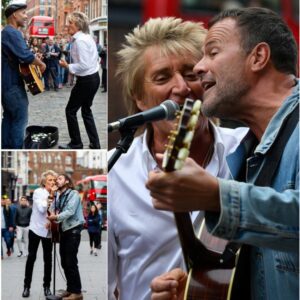 Rod Stewart Shocks London Crowd by Singing With Street Busker in Surreal Off-the-Cuff Duet