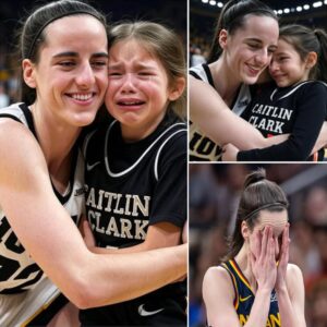 CRYING: Young fan cried when hearing the news that idol Caitlin Clark was injured, the touching scene melted the heart!...