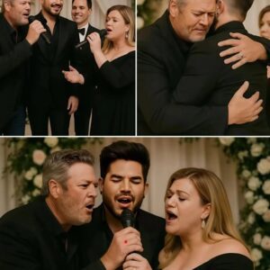 Wait — did Blake Shelton and Kelly Clarkson just sing at Adam Lambert’s wedding?! congchua
