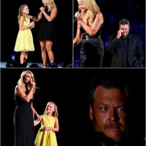 “She’s so much like her daddy… especially when she sings.” Miranda Lambert whispered, her voice trembling as she glanced toward the front row