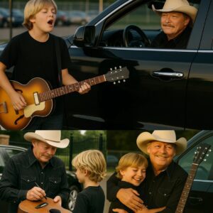 UPDATED NEWS: After the concert, Alan Jackson was already heading out… until he spotted a young boy quietly playing guitar near the exit. ws