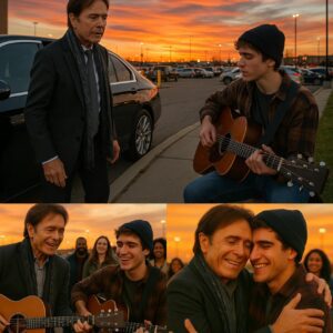UPDATED NEWS: Just after his concert ended, Cliff Richard was stepping into his car — until a teenager playing an old guitar caught his attention. ws
