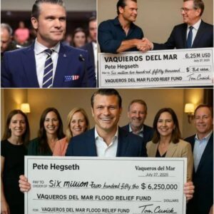 Pete Hegseth didn’t just talk about it—he took action, donating an astounding $6.25 million to the victims of the devastating Texas Hill Country floods