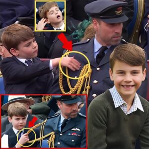 “DAD, LET ME!!” – Heartwarming Moment Louis Brushes Something Off Prince William’s Shoulder STEALS SPOTLIGHT in the Royal Box – Fans Can’t Get Enough!