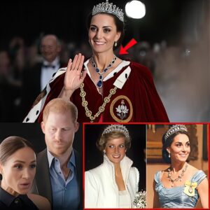 Promised To Meghan By Harry, The Sapphire Necklace Was Quietly Revoked — And Meghan FROZE As Kate Allegedly Snapped...