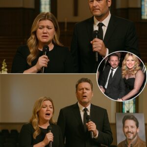 Blake Shelton and Kelly Clarkson Perform Heartbreaking Duet at Brandon Blackstock’s Funeral — A Tearful Goodbye to a Beloved Father nh