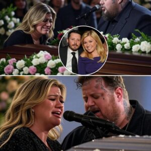 ‘I Know She’s Hurting’: Jelly Roll’s Tearful Tribute to Kelly Clarkson at Her Ex-Husband Brandon Blackstock’s Funeral Leaves Mourners Sobbing