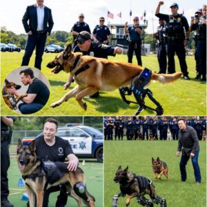Elon Musk's Life-Changing Gift to Injured Police Dogs Sparks Global Cheer, Witness the heartwarming moment when Elon Musk's innovative robotic legs give injured police dogs a second chance at life. - ws