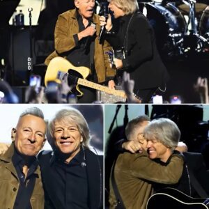 “He’s My Big Brother… He Showed Up When It Mattered Most.” — Jon Bon Jovi Chokes Back Tears As Bruce Springsteen STUNS MusiCares Gala With Emotional Surprise Tribute The Room Fell Silent
