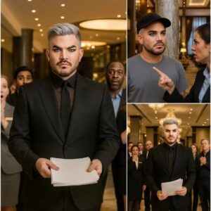 INSULTED AND KICKED OUT OF A LUXURY HOTEL, MUSIC LEGEND ADAM LAMBERT RETURNED THE NEXT DAY — NOT TO COMPLAIN, BUT TO… nh