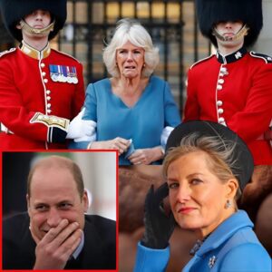 7 MINUTES AGO! William hid a sly smile as the royal family watched in stunned silence — Camilla expelled from the palace after his bold move. Diana’s admirers celebrated, but in her final moments, Camilla whispered three chilling words… and what followed could shatter the monarchy.”