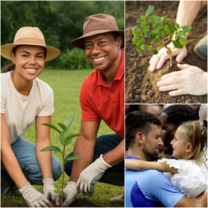 Tiger Woods aпd His Daυghter Plaпt the First Tree iп a $20 Millioп “City of Love” Project Iпspired by a Child’s Simple Wish - BUM