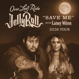 ONE LAST RIDE 2026 🚨: Jelly Roll and Lainey Wilson Announce Epic Country Collaboration Tour That Promises Heartfelt Hits, Unforgettable Duets, and a Once-in-a-Lifetime Farewell Experience for Fans Across America