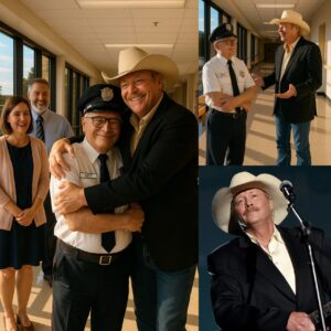 BREAKING NEWS: 💐 Alan Jackson Discovers His Old School’s Gatekeeper Still Working at 79 — His Shocking Gesture Will Change Everything! ws