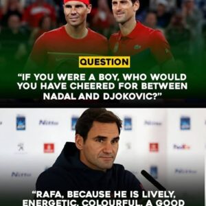 Roger Federer’s Bold Statement on Nadal vs Djokovic Stirs Controversy! In a Shocking Admission, Federer Claims He’d Back Nadal Over Djokovic, Calling Him 'A True Role Model for the Youth' – Tennis World Erupts in Debate!