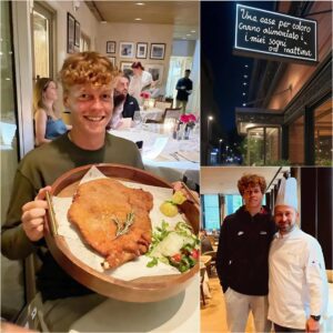GOOD NEWS: Jannik Sinner spent $87,000 to save a restaurant, the same one that had offered him free meals during his high school years. However, the new sign on the wall brought the owner to tears.