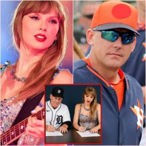 History Made: Taylor Swift Signs Groundbreaking Deal with Detroit Tigers’ AJ Hinch to Host “The Life of a Showgirl” Concert at Comerica Park—Fans Are Left Speechless! 😱🎤