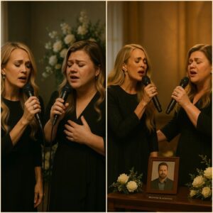 Carrie Underwood and Kelly Clarkson Share Heartbreaking Moment at Brandon Blackstock’s Memorial: An Emotional Duet That Left Fans in Tears!