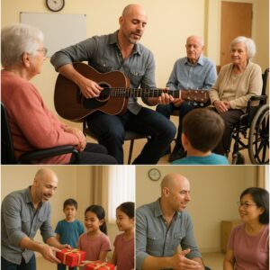 No stage lights, no tickets sold — Chris Daughtry quietly brought “melodies of love” to a care center, singing for the weakest and loneliest hearts. TD