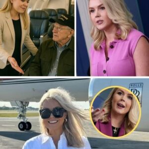 ✈️ Karoline Leavitt Gives Up Her First-Class Seat for a Veteran — an Act That Immediately Amazed Everyone on the Flight!