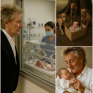 HEARTBREAK AND HEROISM: THREE STRAY DOGS SAVE ABANDONED NEWBORN — THEN ROD STEWART STEPS IN- thebest