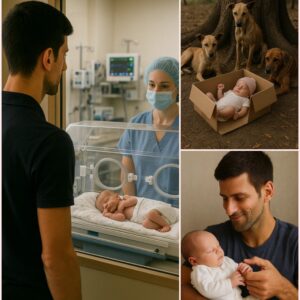 FROM DUMPSTER TO DESTINY: THREE STRAY DOGS SAVE ABANDONED BABY — THEN NOVAK DJOKOVIC STEPS IN- thebest