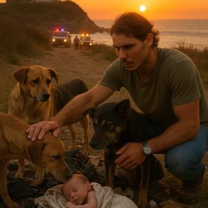 Rafael Nadal Rushes to Montauk After Stray Dogs Protect Abandoned Baby Boy for Two Days — Heartwarming Act of Loyalty and Compassion Captures the World’s Attention, Leaving Everyone in Tears