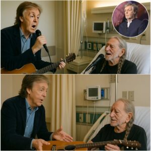 It was a quiet afternoon at the Austin General Hospital until a hush fell across the hallway — and in walked Sir Paul McCartney