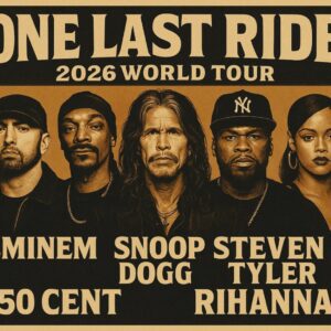 Hip-hop and R&B icons Eminem, Snoop Dogg, Steven Tyler, 50 Cent, and Rihanna have announced the 2026 world tour “ONE LAST RIDE.” nh