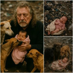 HEARTBREAKING RESCUE IN WEST MIDLANDS: Three Stray Dogs Protect Abandoned Newborn for Two Days – Robert Plant’s Emotional Visit Brings nabeo