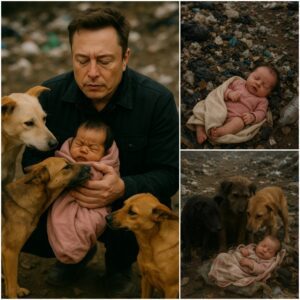TEXAS MIRACLE: Three Stray Dogs Guard Abandoned Newborn for Two Days – Elon Musk’s Emotional Intervention Leaves the World in Tears nabeo