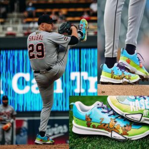 Stunning Pre-Game Scene: Tarik Skubal Takes the Field in Custom ‘Skubby Doo’ Cleats Engraved with Historic ‘40 K’s, No Walks’ — Revealing the Untold Story Behind His 2024 Triple Crown & Cy Young Dominance That Shook the Entire MLB