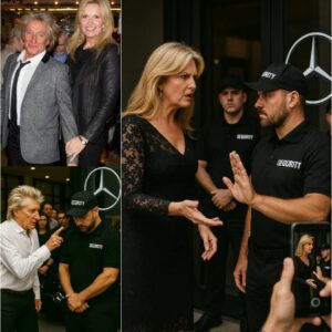 BREAKING: When Rod Stewart’s wife, Penny Lancaster, was kicked out of a Mercedes store in Los Angeles simply for dressing too simply, public outrage erupted instantly