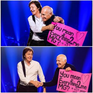 Paul McCartney stops mid-show, walks up to a silent old fan – touching moment that makes 70,000 fans stand up and applaud.