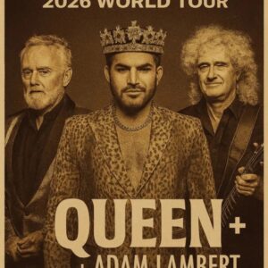 The legendary rock band QUEEN, featuring Adam Lambert, Brian May, and Roger Taylor, has just announced their 2026 world tour titled “ONE LAST RIDE.” This special journey promises to take fans back nh