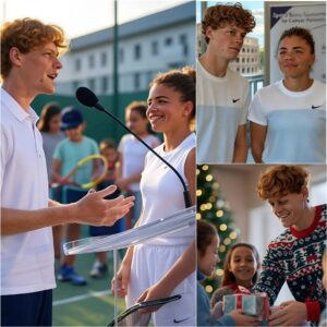 In an emotional announcement in Milan, Jannik Sinner and Jasmine Paolini stunned the sports world by announcing the creation of the Italian Tennis Scholarship Foundation for Orphans...