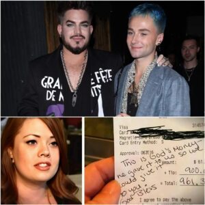 Waitress Sees Adam Lambert’s Check, Reads the Note, and Bursts into Tears nh