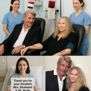 The letter expresses a heartfelt thank you to Barbra Streisand and her husband, James Brolin. ws