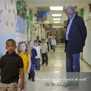 MORGAN FREEMAN SHOCKS MISSISSIPPI: The Oscar-winner urged an 8-year-old dreamer to… “Get a book.”