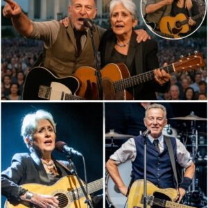 “My Heart is Pleading with You!” – Bruce Springsteen and Joan Baez Ignite a Cry for Unity at the Lincoln Memorial