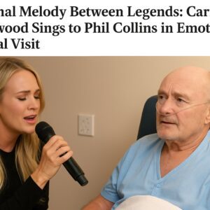๐ A Final Melody Between Legends: Carrie Underwood Sings to Phil Collins in Emotional Hospital Visit