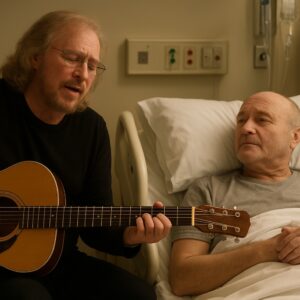 ๐ A Final Melody Between Legends: Barry Gibb Sings to Phil Collins in Emotional Hospital Visit