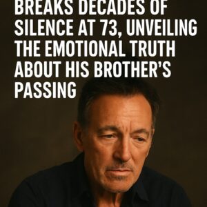 Bruce Springsteen Breaks Decades of Silence at 73, Unveiling the Emotional Truth About His Brotherโs Passing